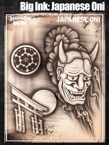 Big Ink: Japaenese Oni - Tattoo Pro Stencils