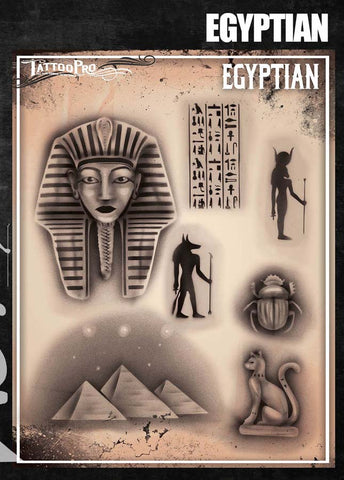 Egyptian - Tattoo Pro Stencils