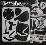 Fire Department - Tattoo Pro Stencils
