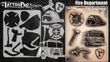 Fire Department - Tattoo Pro Stencils
