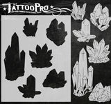 Crystals - Tattoo Pro Stencils