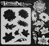 Pretty Flowers - Tattoo Pro Stencils