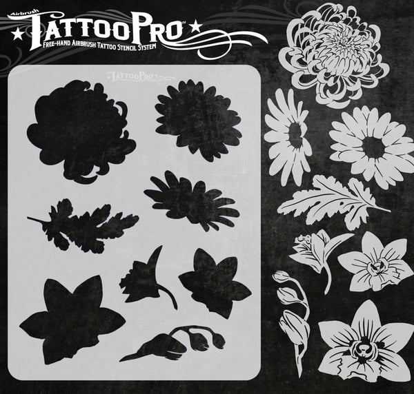 Pretty Flowers – Tattoo Pro Stencils