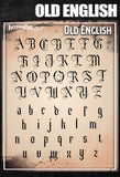 Old English Font - Tattoo Pro Stencils