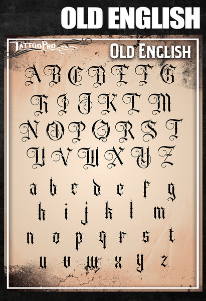 english alphabet fonts