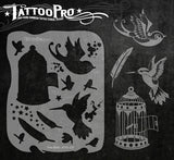 FREE BIRDS - Tattoo Pro Stencils