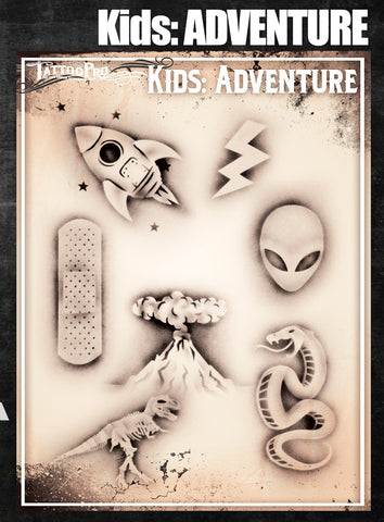 KIDS: Adventure - Tattoo Pro Stencils