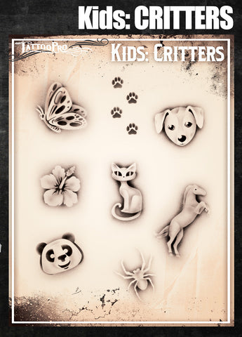 KIDS: Critters - Tattoo Pro Stencils