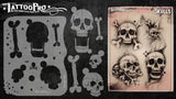 SKULLS - Tattoo Pro Stencils