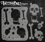 SKULLS - Tattoo Pro Stencils