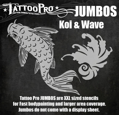 Tattoo Pro JUMBOS - Koi & Wave