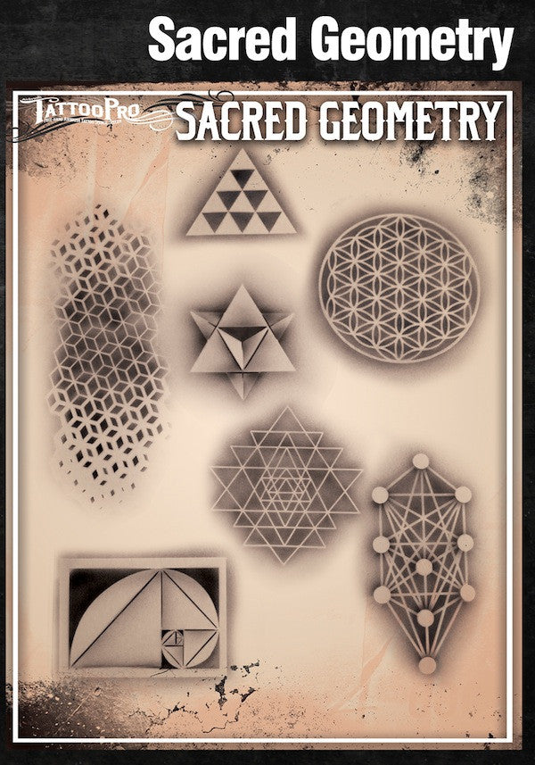 Sacred Geometry Stencils Sacred Geometry Platonic Solids Sleeve Tattoo