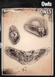 OWLS - Tattoo Pro Stencils