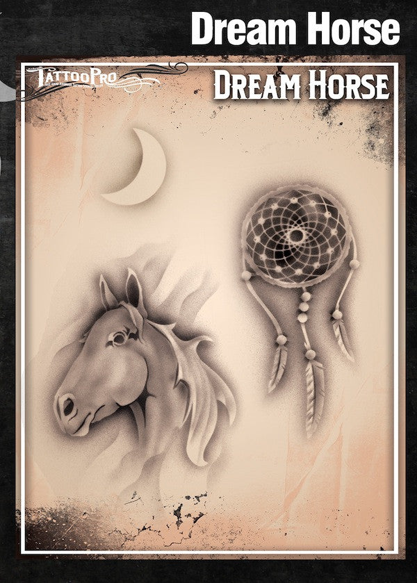 horse head tattoo stencil