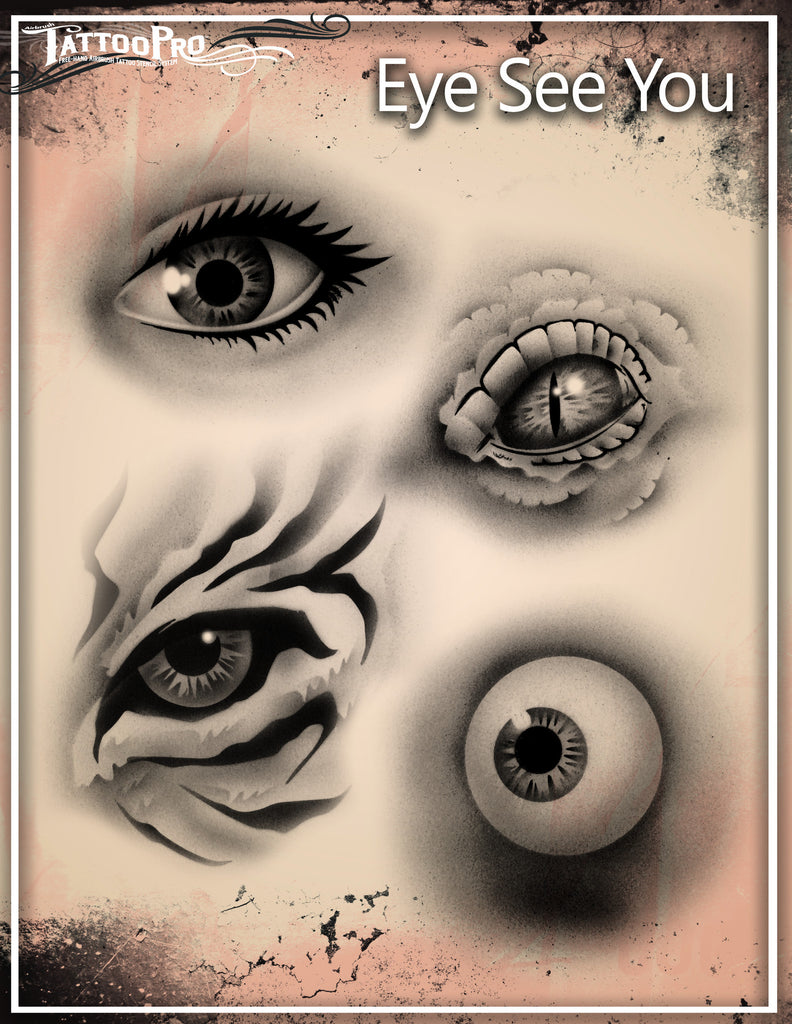 All Seeing Eye Tattoo Stencil