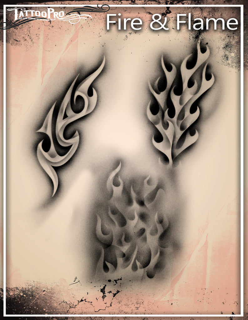 FREE!! Real Flames & Fire Airbrushing Templates Stencils FREE!!