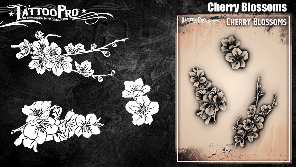 Cherry Blossoms – Tattoo Pro Stencils