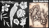 Big Ink: Jungle Birds - Tattoo Pro Stencils
