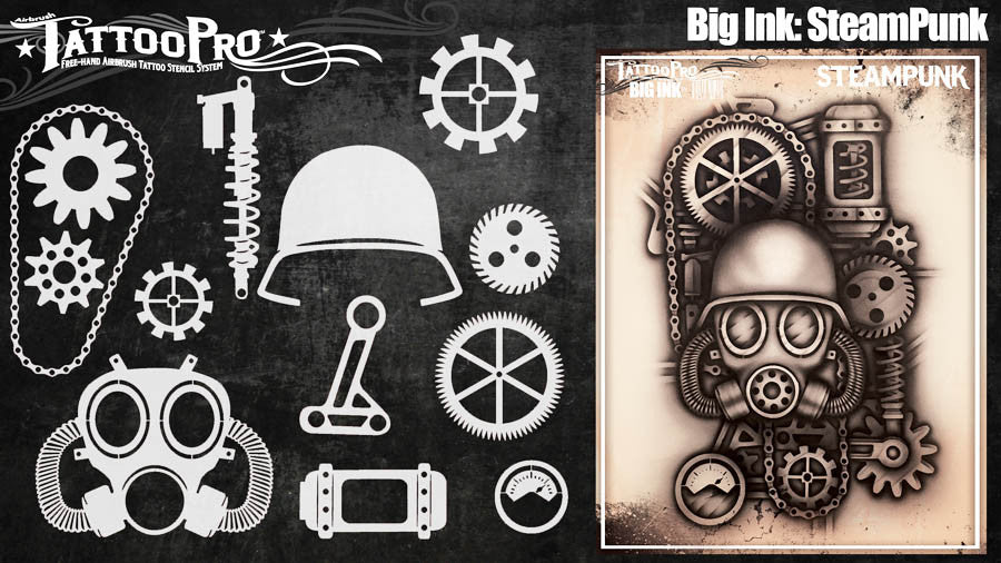 Big Ink: Steampunk – Tattoo Pro Stencils