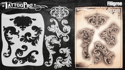 Filigree Flair – Tattoo Pro Stencils