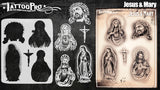 Jesus and Mary - Tattoo Pro Stencils