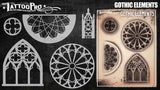 Gothic Elements - Tattoo Pro Stencils