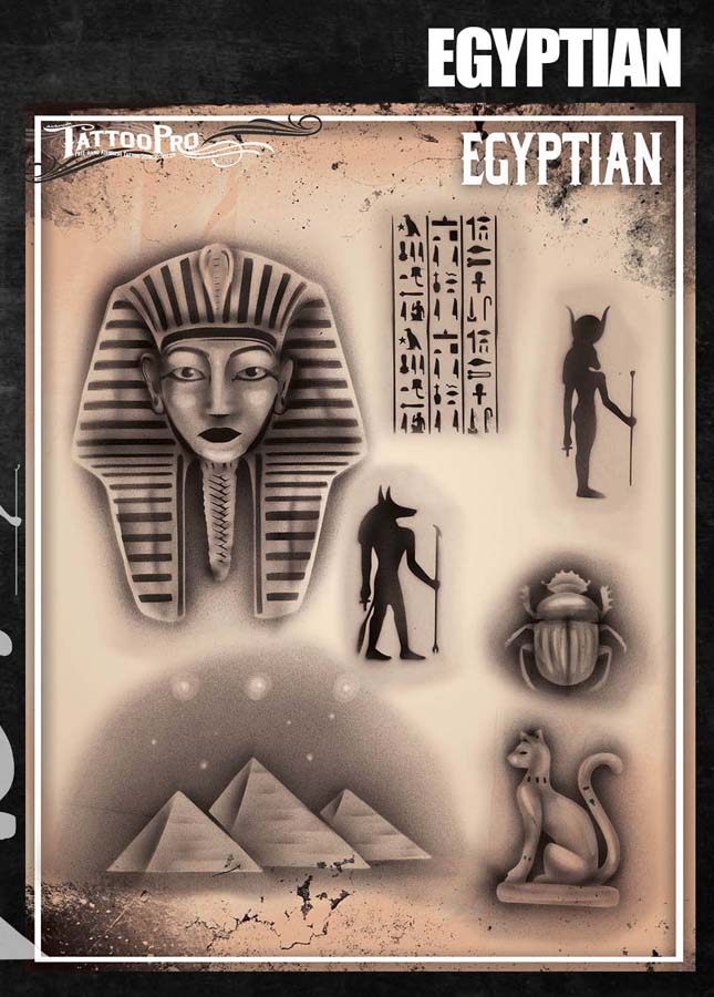 Timeless Egyptian Hieroglyphics Tattoo
