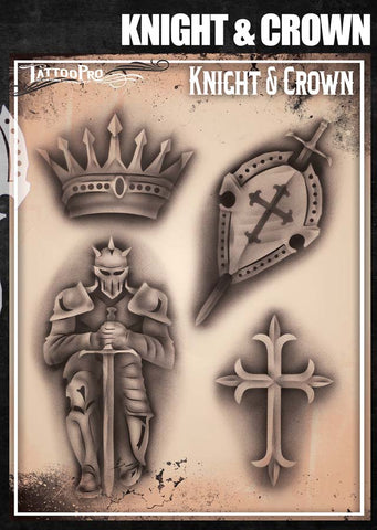 Knight & Crown - Tattoo Pro Stencils
