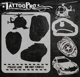 Police Department - Tattoo Pro Stencils