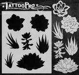 Succulents - Tattoo Pro Stencils