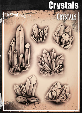 Crystals - Tattoo Pro Stencils