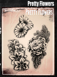 Pretty Flowers - Tattoo Pro Stencils
