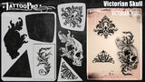 Victorian Skull - Tattoo Pro Stencils