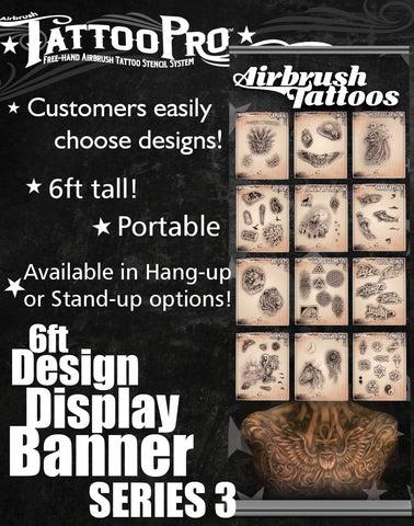 STAND UP BANNER SERIES 3 - Tattoo Pro Stencils