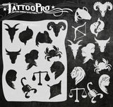 Zodiac Signs - Tattoo Pro Stencils