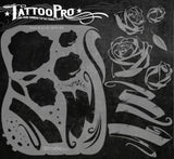 ROSES & SCROLLS - Tattoo Pro Stencils