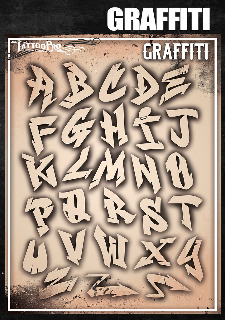 Graffiti Letters – Tattoo Pro Stencils