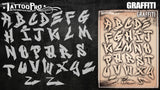 Graffiti Letters - Tattoo Pro Stencils