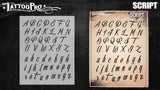 Script Font - Tattoo Pro Stencils