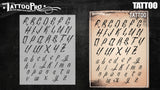 Tattoo Font - Tattoo Pro Stencils
