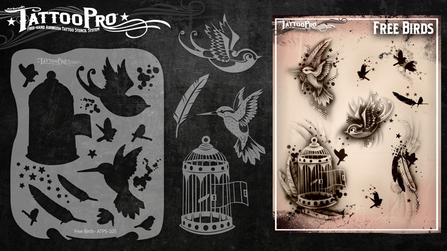 FREE BIRDS – Tattoo Pro Stencils