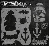 SHIP & ANCHOR - Tattoo Pro Stencils