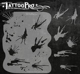 WATERCOLOR AND INK SPLAT - Tattoo Pro Stencils