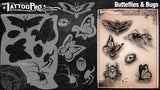 BUTTERFLYS & BUGS - Tattoo Pro Stencils