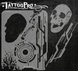 ELECTRO SKULL - Tattoo Pro Stencils