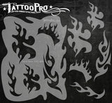 FIRE & FLAME - Tattoo Pro Stencils