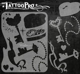 KEY & LOCKET - Tattoo Pro Stencils