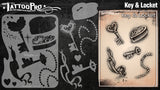 KEY & LOCKET - Tattoo Pro Stencils