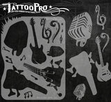 ROCK AND ROLL - Tattoo Pro Stencils