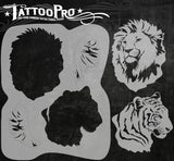 BIG CATS - Tattoo Pro Stencils